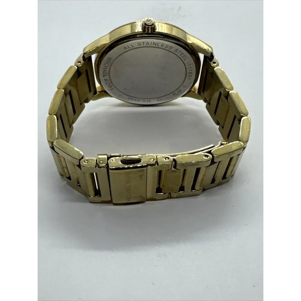 Michael Kors Hartman MK3490 Women Gold Stainless Steel Analog Dial Watch JNA799